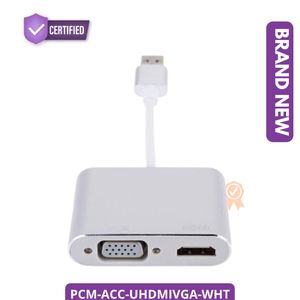 Universal USB 3.0 to HDMI + VGA Combo Converter Adapter Brand New White