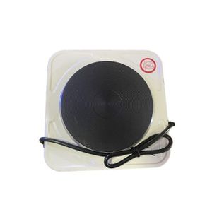Solid Single Electric Hotplate - White
