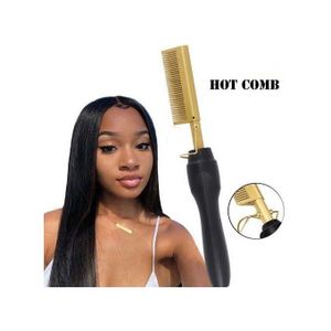 Classic Multifunction 2 in 1 Electric Hot Comb Brush Professional Hair Straightener