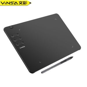 VINSA T605 Graphics Drawing Tablet – 16,384 Pressure Levels, 6 Programmable Keys, Battery-Free Pen for Digital Drawing, Graphic Design & Photo Editing
