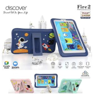 Discover Fire 2 Educational Kids Tablet 7.1 Inches 8GB RAM 512GB ROM 8000mAH with gifts(Uses Dual SIM and WIFI) -Multicolour