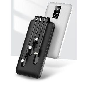 Aldeepo Digital Charging 10000mAh Power Bank - Black, White