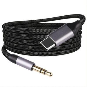 USB-C to 3.5mm Braided Audio Cable - Multicolor