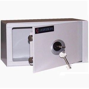 Compact Key-Lock Security Safe Box for Laptops and Valuables