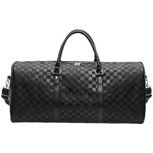 54.99 x 24 x 27 cm Large Size Duffel Bag - Faux Leather Duffle Weekender Overnight Tote Travel Bag - Handbag Carry On Suitcase Strap - Gym, Luggage for Travel, Sports & Outdoors 