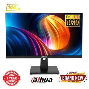 Dahua  B221B 24.5 FHD Monitor 1920x1080 Ultra-narrow bezel metal base HDMI + DP +Audio Out back Accessories HDMI cable Adapter base 144Hz  Refresh Rate 1 year warranty