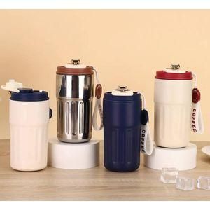 1pc portable travel thermal coffee cup. multiple color