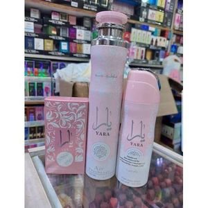 Lattafa Yara Perfume 50ml , Body Spray 200ml And Air Freshener 300ml