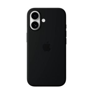 iPhone 16 Plus Soft Liquid Silicone Shockproof Protective Cover – Black