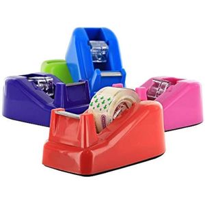 Mini 1" Core Desktop Tape Dispenser with Tape Refills Non-Slip Home One Hand Tape Holder 