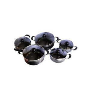 TORNADO Non Stick Serving Dishes, 5pcs - Black