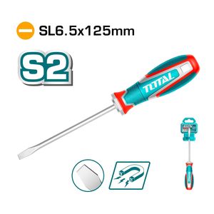 TOTAL Slotted Screwdriver Minus(-) 6.5x125mm