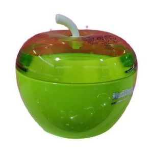 Plastic Apple Sugar Bowl Dish Candy Pot - Green .