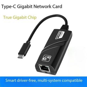Type-C Gigabit Ethernet Adapter – 1000Mbps USB-C to RJ45 Network Adapter for MacBook, Laptop, PC & Other USB-C Devices