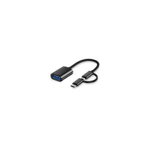 Type-C Male + Micro Usb Male Female Otg Adapter