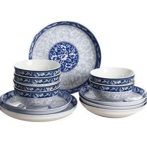 18Pcs Kitengi dinner set blue 