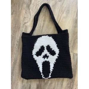 Other Scream Crochet Tote Bag – Iconic Horror Aesthetic