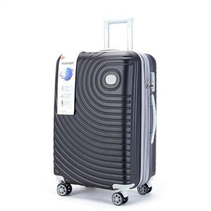 28 inch Expandable Geometric Luggage Sets Hardside Suitcase Carry-on Code Lock Travel Trolley Suitcase Sets- Multicolor