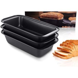 A set of 3 pcs Non_stick baking Loaf pans.
