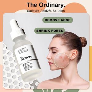 The Ordinary Salicylic Acid 2% Solution Facial Essence Treatment Acne Prone Skin Serum For Face Remover Acne Pimple Mark