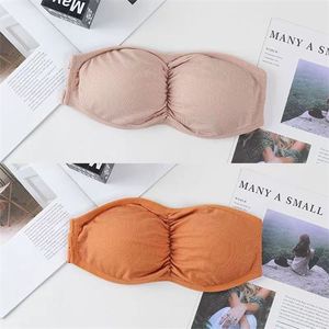 Full Support Non-Slip Convertible Bandeau Bra Strapless Push up Plus Size  Seamless Bra Underwire Convertible Smoothing Unpadded