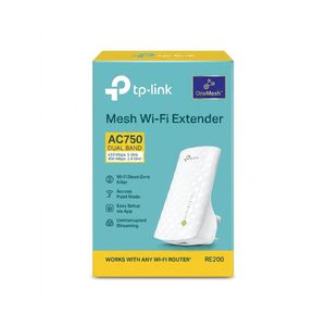 TPLink RE200 AC750 mesh Wi-Fi Range Extender repeater.