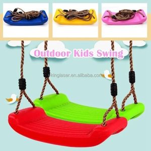 plastic swing seat for children's outdoor recreation play in backyards, parks, or indoor play areas