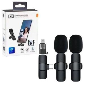 Solatek K9 Wireless Lavalier Microphone - Noise Cancelling Lapel Mic for Vlogging & Live Stream