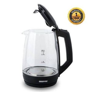 Geepas Electric Glass Kettle GK9901 1.7 Liter - Black
