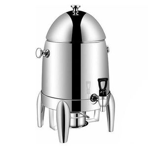 Stainless Steel Electric Coffee Tea Urn Hot Water Boiler, Beverage Dispenser For Hot & Cold Drinks -  Silver