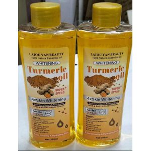 LAIOU YAN BEAUTY Tumeric oil 4×Super whitening face and body Corrector Oil-200ml