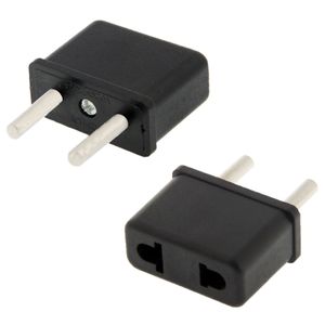 EU Plug Adapter AU UK US To EU Euro Plug Adapter Converter European Travel  Adapter Australia America China USA CN to EU Sockets Type: type B black  2.5A, Outlets Number: 1pcs