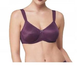 BIZIZA Wireless Bras with Support and Lift Minimizer Bra Soft Lace Bras for  Women Black 46C 