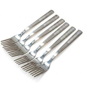 6-Piece Stainless Steel Dinner Forks Set - Premium Table Cutlery for Home & Restaurant.