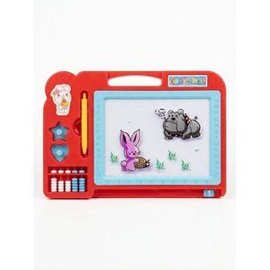 Kids Magic Magnetic Writing Pad & Drawing Board with Mini Abacus-multicolor