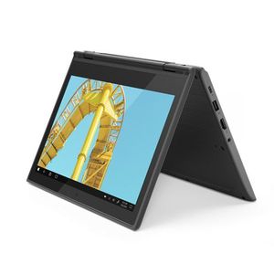 Lenovo Refurbished 300e X360 11.6" Touchscreen Convertible 2 in 1 Intel 4-Cores Processor, 256GB Total STORAGE (128GB SSD Plus 128Gb Memory Card) 4GB RAM USB Type-C Charger-(Grade-A)