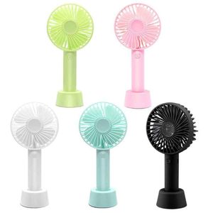 Adjustable Fan Speed Folding USB Fan - Orange/ Yellow Green Purple