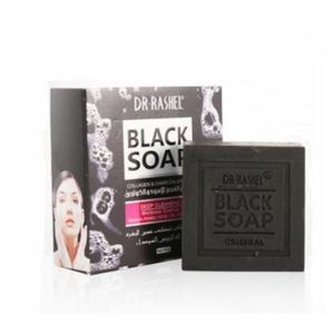 Dr. Rashel Collagen and Charcoal Black Soap 100g.