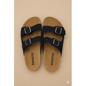 Unisex, men and women flat sandles- Black 