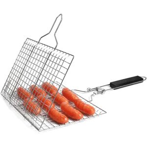 Stainless steel Bbq Grill Basket - Silver