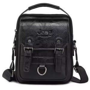 Black Caf Multi-function Business Handbags Men New Man's Shoulder Bag Large Capacity Leather Messenger Bag Crossbody