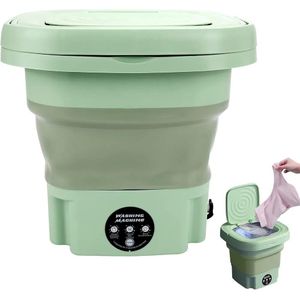 Portable Washing Machine, Laundry Mini Washing Machine Foldable with Drain Basket - Multi Colours 