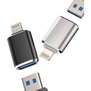 iPhone OTG Adapter USB Female to Lightning Male Dongle for 14 13 11 12 Pro Max Xr X Xs 8 7 Se Plus Camera Card Reader USB Flash Drive Mouse Keyboard Hub Apple iPadAir