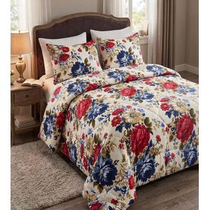4piece Floral Duvet-5x6 and 4x6