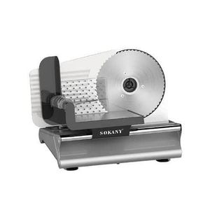 Sokany Electric Vegetable Food Slicer Machine Commercial Meat Slicer Cutting Machine- Silver