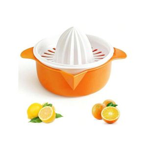1pc Citrus Juicer, Lemon Lime Squeezer Manual Hand Held Juicer With Pour Spout, 250ml (Orange)