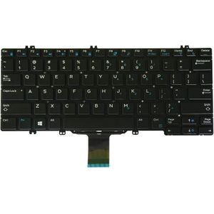 Keyboard for Dell Latitude 5280 5289 7280 7290 7380 7389 7390 Laptop Replacement No Frame (No Backlight)