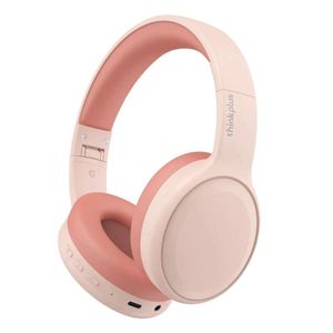 Lenovo TH30 Bluetooth Noise Cancelling HiFi Foldable AUX Headset - Pink
