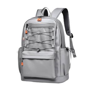 Multi Pocket Neutral Backpack-Grey