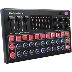M9 Sound Card Kit, 99% of Live Singing Software Supported Sound Card Set Hear Your Voice Effectively for Live Broadcast for Live Sound - Multicolor